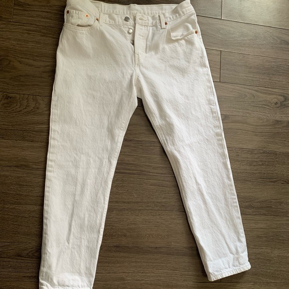 W28 L3 White Levi jeans - Picture 1 of 2